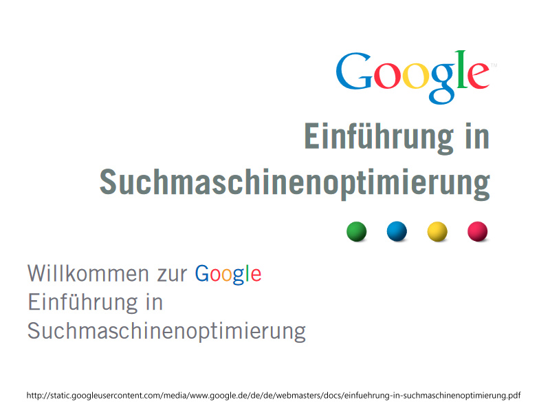Google Tipps zur Suchmaschinenoptimierung